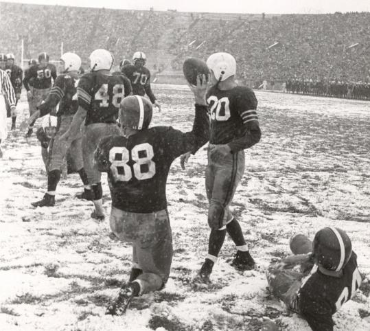 Kennedy during his playing days at Harvard