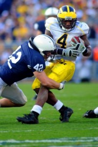 LB Mike Mauti (#42) will miss the 2009 season with a knee injury