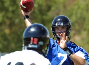 Redshirt freshman Seth Doege may be under center for the Red Raiders