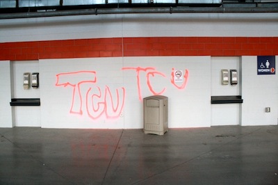 SMU vandalized by TCU