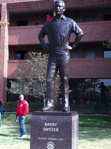 Barry Switzer immortalized by Oklahoma