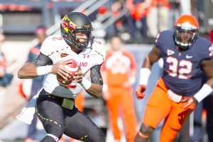 Maryland QB Devin Burns (#2) withdraws from school, leaves team.