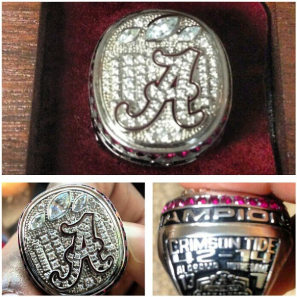 Alabama Players Receive Championship Ring